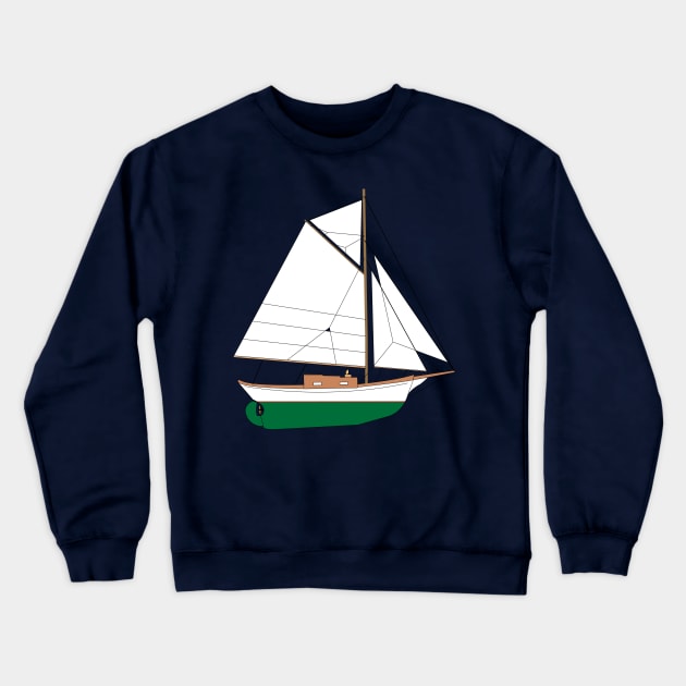 Friendship Sloop Crewneck Sweatshirt by CHBB